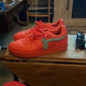 John Geiger Gf-01 Peach Teal Chenille